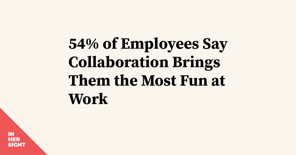 54% of Employees Say Collaboration Brings Them the Most Fun at Work ...